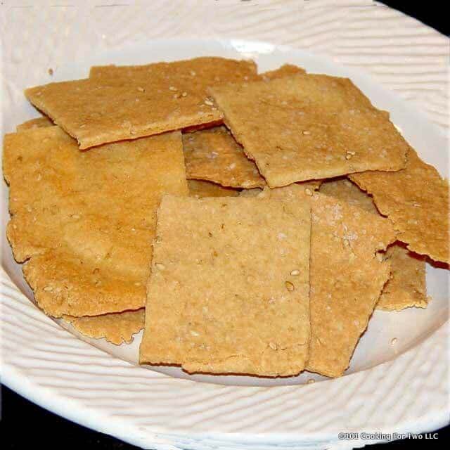 Low Carb Parmesan-Sesame Crackers | 101 Cooking For Two