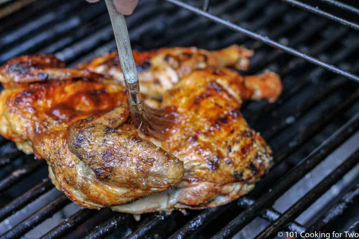 Grilled Butterflied Whole Chicken with Barbecue Sauce – Home Cooking  Memories