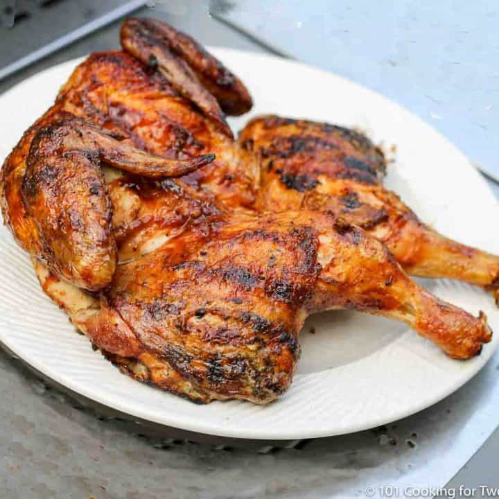 Grilled Whole Chicken without Spatchcocking - 101 Cooking For Two