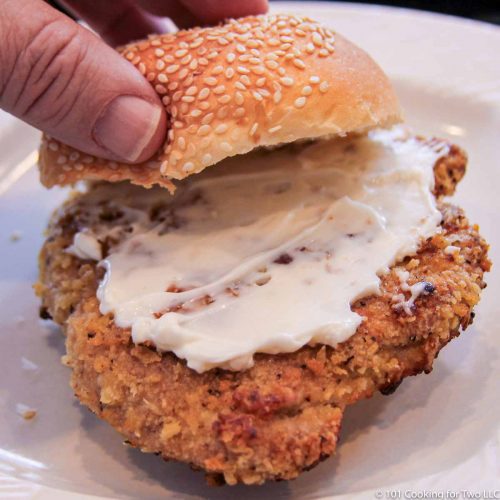 Oven Fried Pork Tenderloin Sandwiches