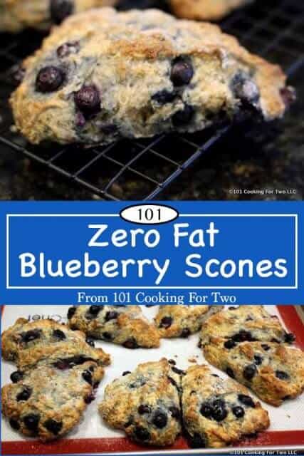 Zero Fat Blueberry Scones | 101 Cooking For Two