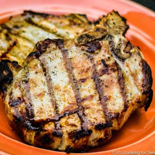 How to Grill Pork Chops on a Gas Grill - 101 Cooking For Two