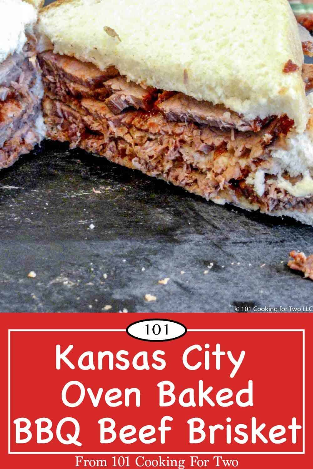 Kansas City Oven Baked BBQ Beef Brisket 101 Cooking For Two