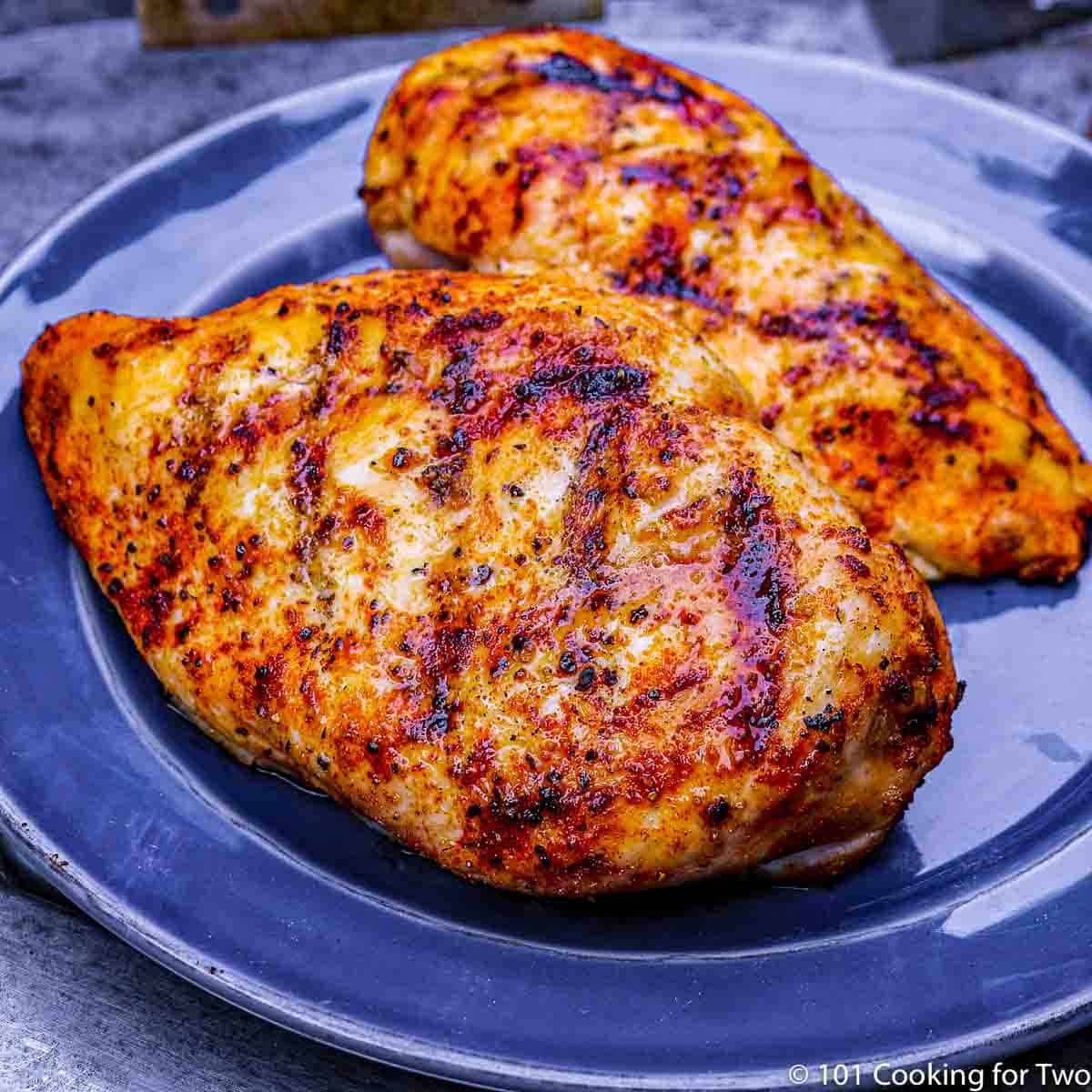 How to Grill Chicken Breasts on a Gas Grill - 101 Cooking For Two