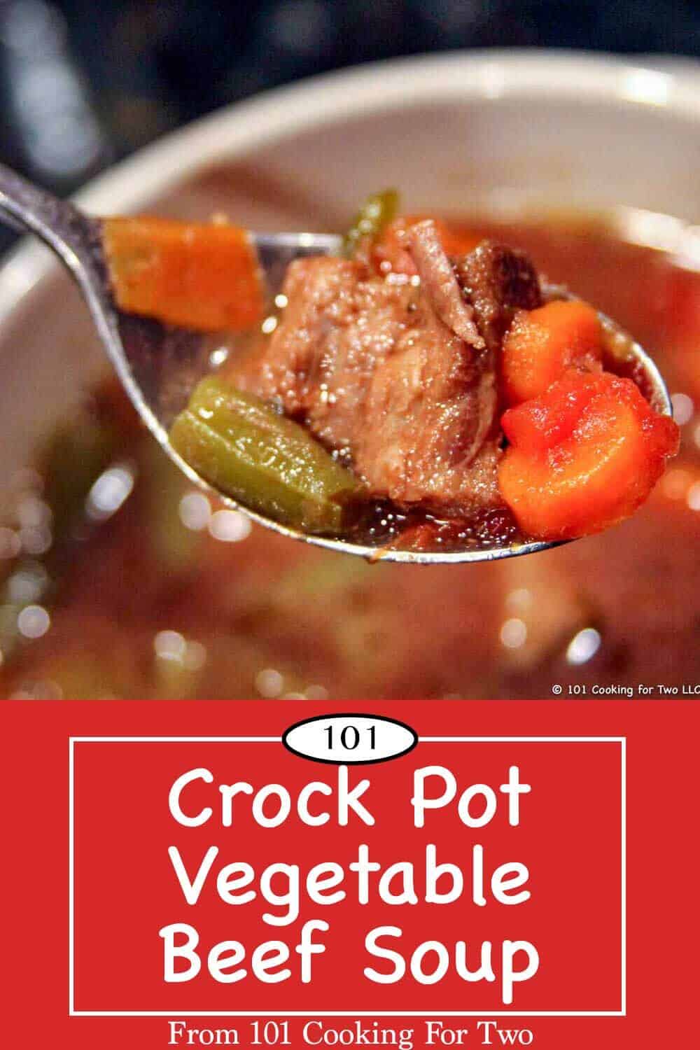 Crock Pot Vegetable Beef Soup | 101 Cooking For Two