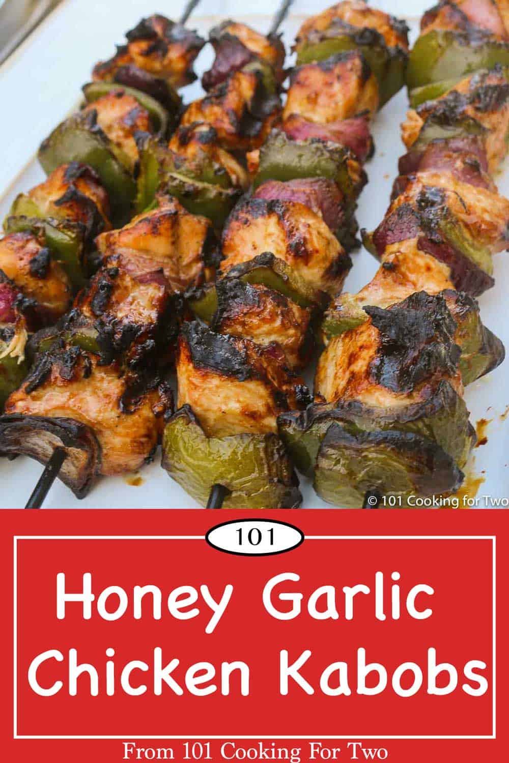 Honey Garlic Chicken Kabobs - 101 Cooking For Two