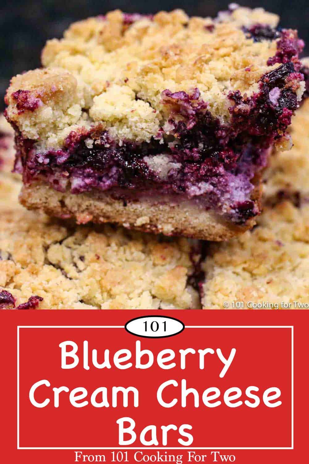 Blueberry Cream Cheese Bars - 101 Cooking For Two