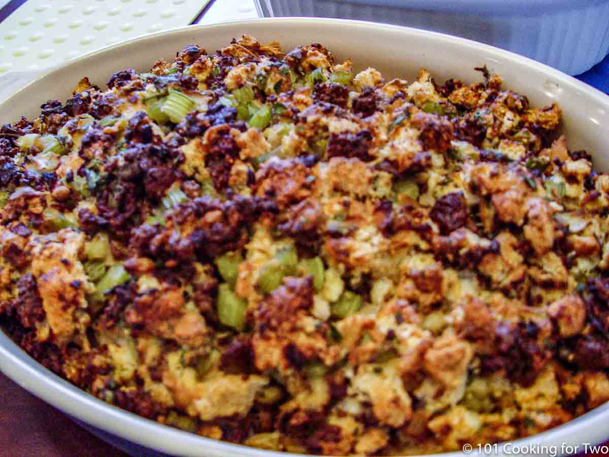Sausage And Corn Stuffing - The Cooking Mom