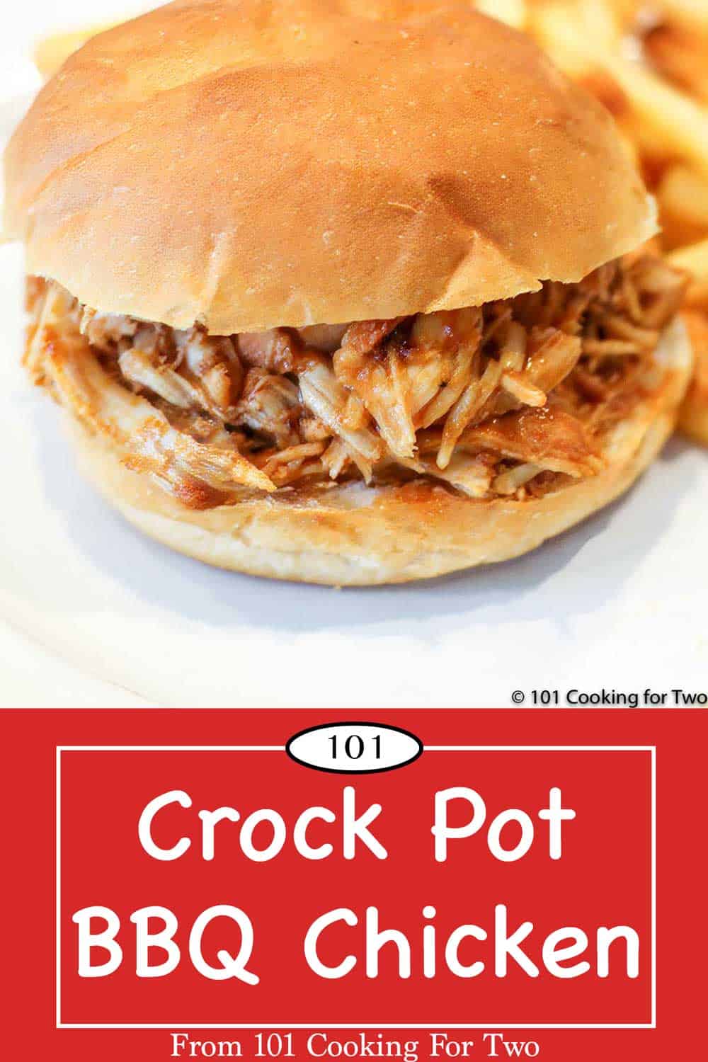 Easiest Crock Pot BBQ Chicken - 101 Cooking For Two