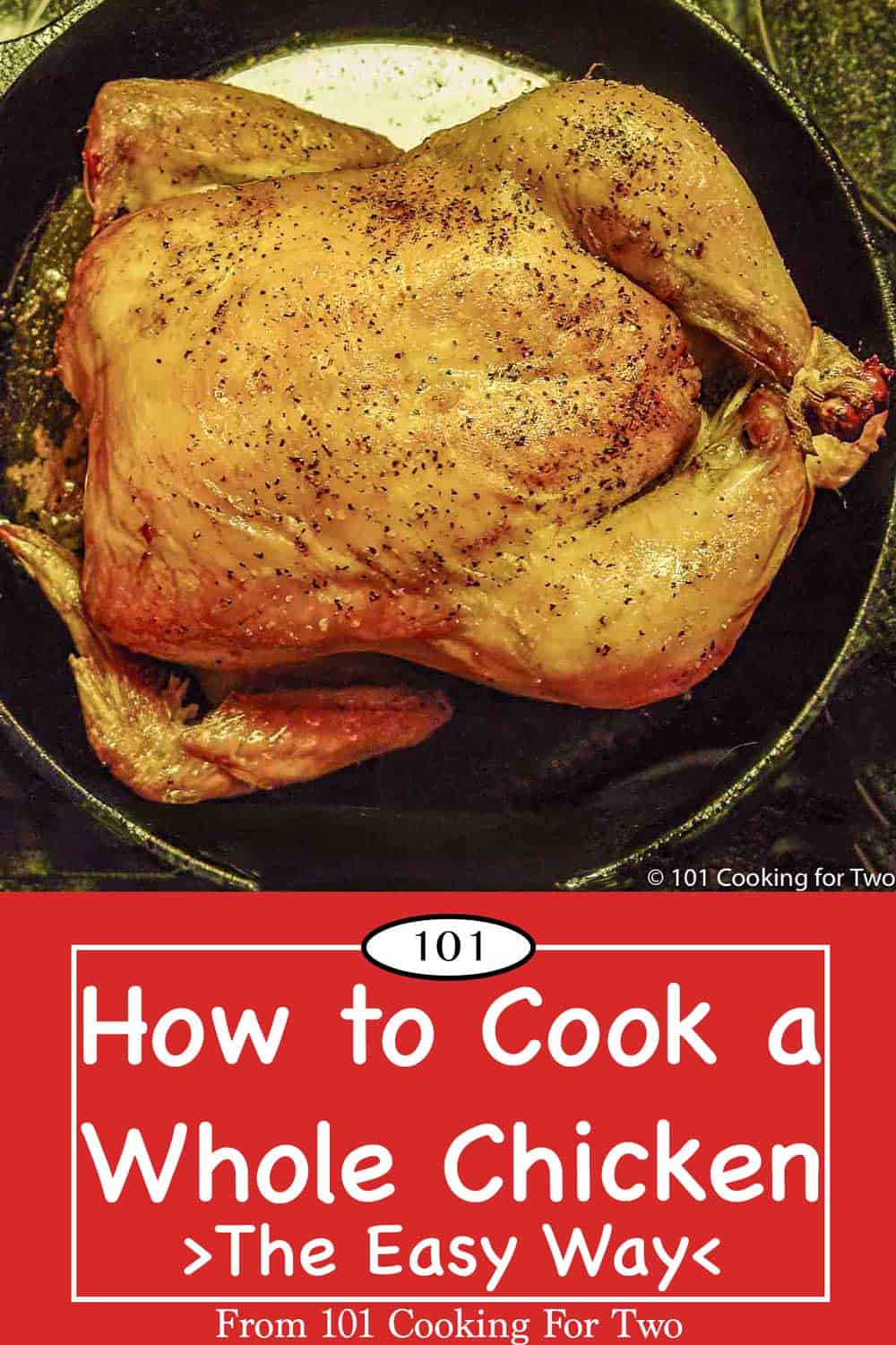 How to Cook a Whole Chicken the Easy Way - 101 Cooking For Two