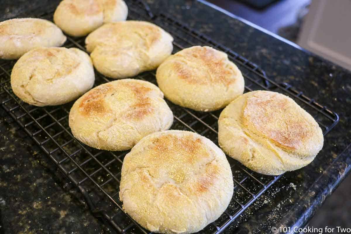English Muffins — knead. bake. cook.