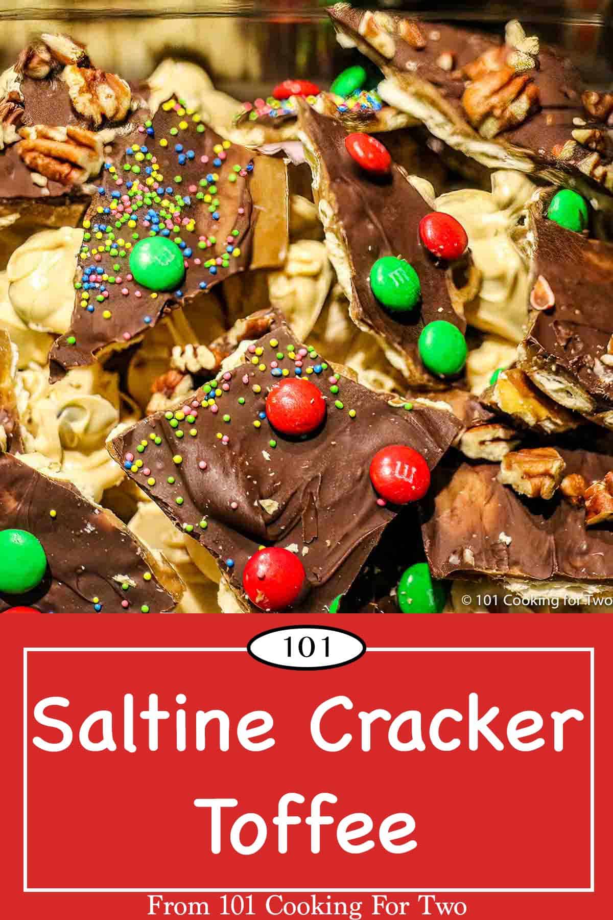 Saltine Cracker Toffee - 101 Cooking For Two