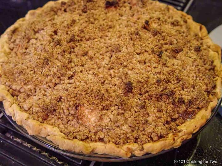 whole apple crumb pie.