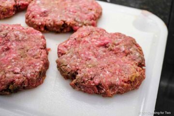 Form burger mixture into patties.