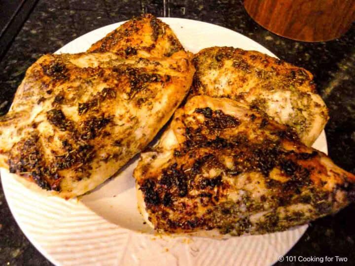 Three baked Herbs de Provence chicken.